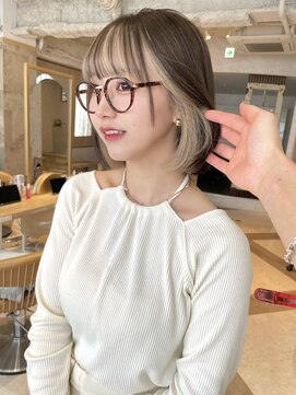 ロンド ジュルード 名古屋(Lond jeloud) ショート ボブ インナーカラー 韓国風41108