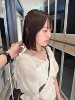 ヘアサロンガリカアオヤマ(hair salon Gallica aoyama)&nbsp;【坂本拓麻】柔らかい質感のナチュラルストレートボブ
