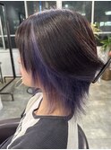 【デザインカラー】ウルフカット×インナーカラー