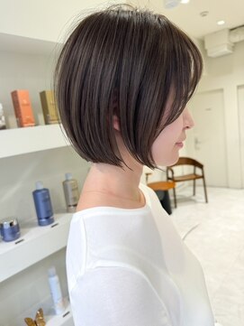 ネイロ バイ ジルブラン 葛西(NeiRo by JIL BLAN) ハイライト白髪ぼかしダブルカラーインナーカラーショートボブ