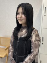 トレヘアー 京都 烏丸(tRe hair) グレージュ　レイヤースタイル