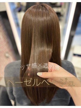 アピッシュ ギンザ(apish ginza) 【ツヤ感カラー】ヘーゼルベージュ