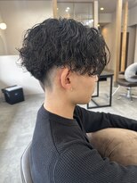 ロルド シェリ(Rold Cheri) 波巻きパーマ/センターパート/メンズパーマ