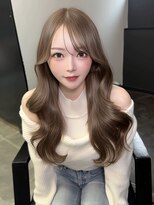 ラピス 名古屋本店(Lapis)&nbsp;ミルクティーブラウン×エクステ