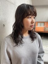 エノウ(enow)&nbsp;セミロングウェーブパーマ