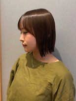 ジアン バイ ミルボン NU茶屋町+(GIEN by milbon) 外ハネボブ/パツっとボブ/切りっぱなしボブ/ボブスタイル