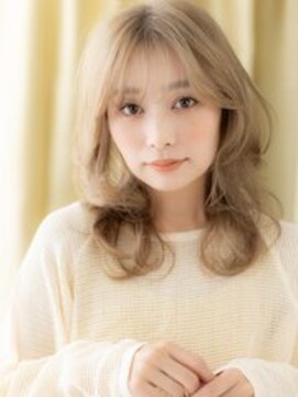 カバーヘアアンドスパ ブリス 浦和(COVER HAIR&SPA bliss) フレンチバングハイトーンカラーロングウルフカット10代20代X