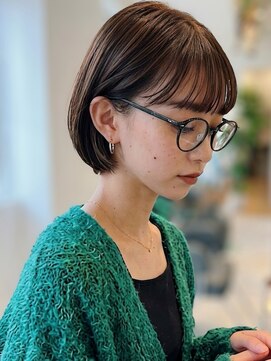 フレイムス ヘアアンドリラックス 戸田店(Frames hair&relax) ショートボブ20代30代40代◎前髪あり丸みショートミニボブ戸田