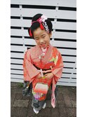 七五三 ヘアセット 日本髪 崩れない 7歳 茨城 水戸 大工町