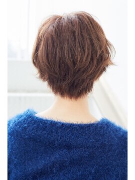 ハピエル ヘアークルー(HAPPYEL hair crew) 20代30代40代大人可愛いひし形ショートボブミルクティーブラウン