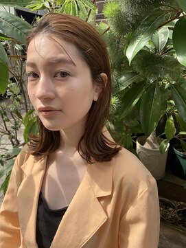 サン 白金台(SUN) 【おしゃれ女子】クールナチュラル切りっぱなしミディアムヘア☆