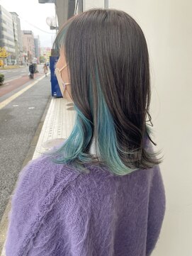 プログレス フレスポ富沢店(PROGRESS) 『turquoise inner』デザインカラー×インナーカラー