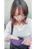 可愛さ満点インナーカラー♪