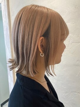 アロマヘアルーム 横浜店(AROMA hair room) インナーグレージュチラ見えカラーオータムブラウン/横浜西口
