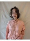 ボブのフリンジパーマ