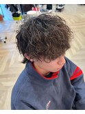 ツイストスパイラル&波巻きmix マッシュウルフ
