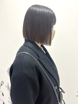 ケンジ 横浜(KENJE) ボブ/縮毛矯正