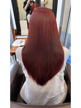 アリスバイアフロート 自由が丘(ALICe by AFLOAT) ブリーチ無しダブルカラー/チェリーレッド/自由が丘