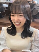 ヒョンミョン ライズバイレボ 取手店(hyon myon/RISE by REVO)&nbsp;レイヤーカット/デザインカラー/オリーブベージュ[取手/取手駅]