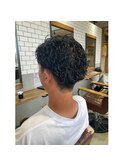 【EIGHT上尾】お客様スタイル_デザインカラー_メンズパーマ