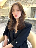 サイン 表参道(SIGN) 韓国ヘアグレージュカラーブリーチ無し髪質改善イヤリングカラー