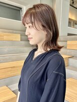 カケル(×.)&nbsp;顔まわりレイヤー/ミディアムボブ/流し前髪