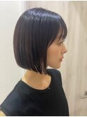 恵比寿 大人ヘア ボブ ワンレン 暗髪 韓国風