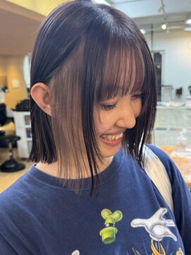 ヘアメイク シンズ ヤシマ(Hair Make SHIN'S YASHIMA) 切りっぱなしボブインナー