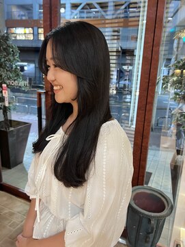 チップタップ 町田店(tip top) 重ためロング×顔まわりレイヤー