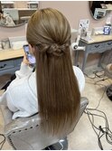 ハーフアップ