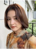ワンレンボブ　広尾　大人ボブ　恵比寿　内巻きボブ　30代