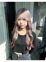 ザ オーダー(THE ORDER)&nbsp;ホワイトミルクティー ベビーピンクエンド 裾カラー ブロンド