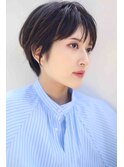 大人ショート/骨格補正カット/シークレットハイライト/Hst西宮