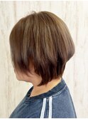 顔周りシャープに…トップボリューム！スッキリショートボブ★