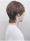 =くびれショートウルフマッシュウルフ大人ショートボブ30代40代