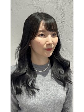 シェリ(Cheri) ブルーブラック:前髪パーマ