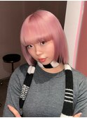 ピンク/ボブ