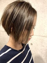 【BOTANIUM by Rr SALON】束感シャープボブ×マットハイライト☆