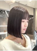 絶妙なレングスのパツッとワンレングスのポイントは?