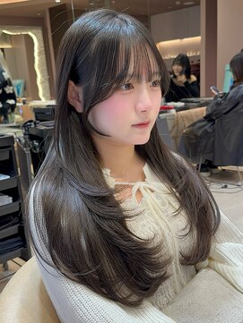 ロンドガーネット 池袋(Lond garnet) 暗めカラー/グランマッシュ/デザインカラー/レイヤーカット/池袋