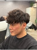 スペインカールスパイラルパーマツイストパーマフェード短髪