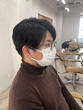 アジールヘア 所沢プロペ通り店(agir hair) 前下がりセンターパート