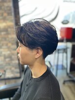 ヘアデザイナーズサロン 三嶋&nbsp;ニュアンスパーマ+ソフトフェード+ナチュラルブラック