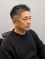 フリットグラン(FRIT GRAND)&nbsp;一宮/妙興寺駅　白髪ぼかし 50代60代のメンズショート 白髪染め