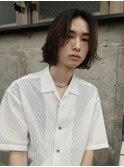 men's/メンズミディアムパーマ/波巻きツイストスパイラル/新宿