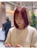ロンド(Le rond)&nbsp;黒染めあとの明るい赤系カラー大人ガーリー