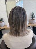 ダークパープル/ナチュラルショート/夏のヘアアレンジ/本厚木