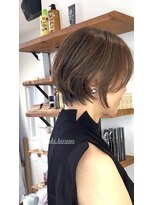 ヘアーサロン凛&nbsp;ショートヘア×白髪ハイライト