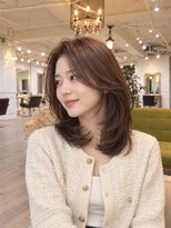 ラファンジュ ヘアー(Rohange hair)&nbsp;ミントベージュ/流しバング/シアーバング