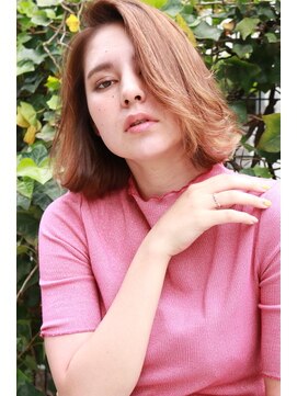 ヘアサロンエムフィス 池袋東口(HAIR SALON M Fe's) ミディアム外ハネロブ